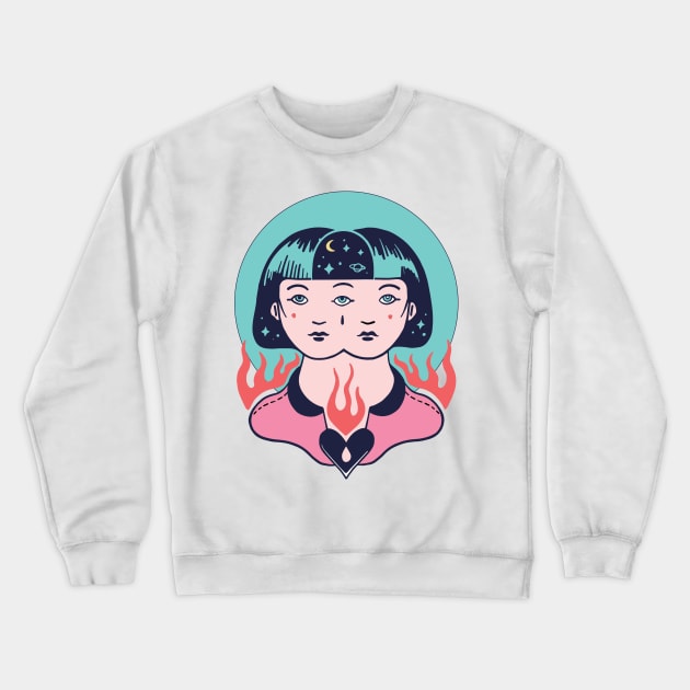 doppleganger Crewneck Sweatshirt by Paolavk